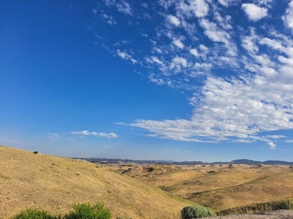 rolling prairie hills outside Boise ID