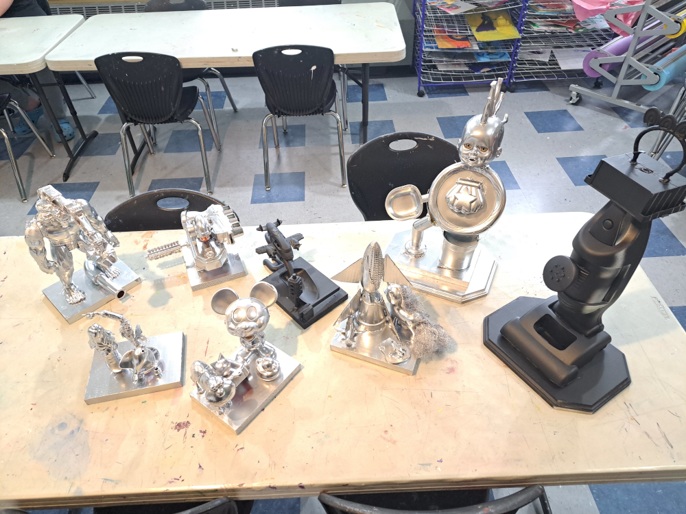 broken toy sculptures